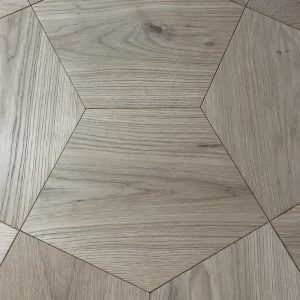 Classic Oak Unfinished Pentagon Crown Geometric Wood Flooring