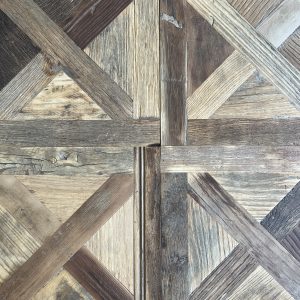 Reclaimed Elm 600 x 600mm Brushed & Oiled Versailles panel