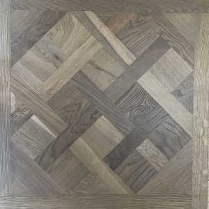 Smoked Oak 4/18 x 600mm x 600mm Brushed & Oiled Versailles Panel
